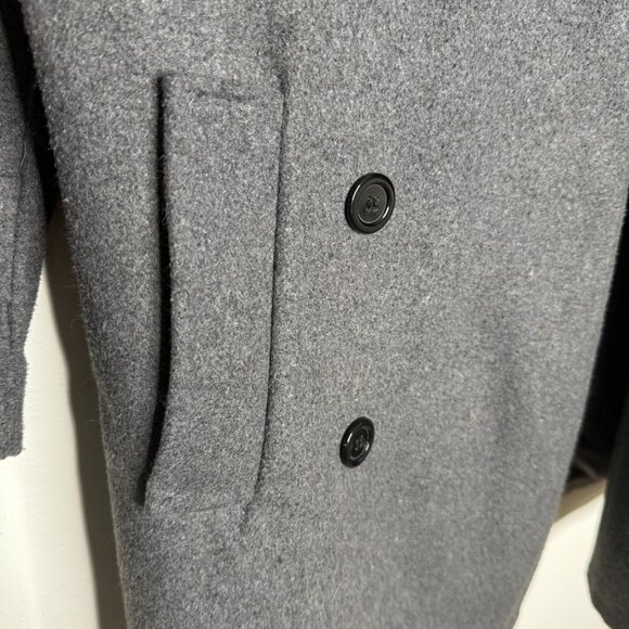 Zhanyibo Gray Peacoat - M - Picture 3 of 8
